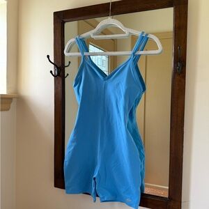 ALO Yoga Blue Strappy Jumpsuit Romper